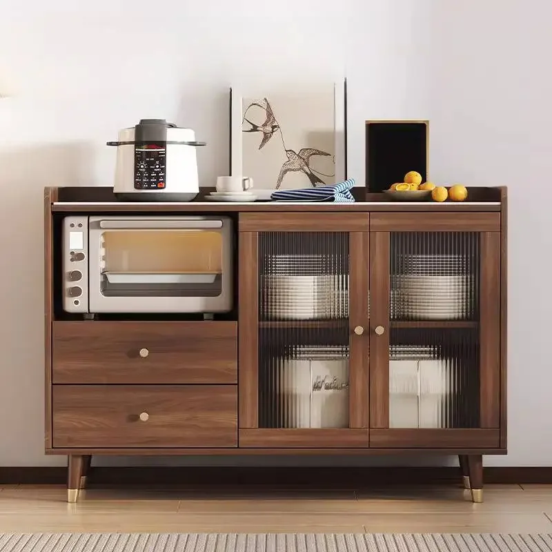 Handle Cleaner Kitchen Cabinet Organizer European Highboard Storage Kitchen Cabinet Side Mobile Meble Kuchenne Furniture Home