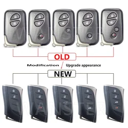 for Lexus IS250 IS300C RX270 GX460 ES240 ES350 LS460 GS300 450h 460h Replacement Modified Upgrade Car Key Fob Case Shell Housing