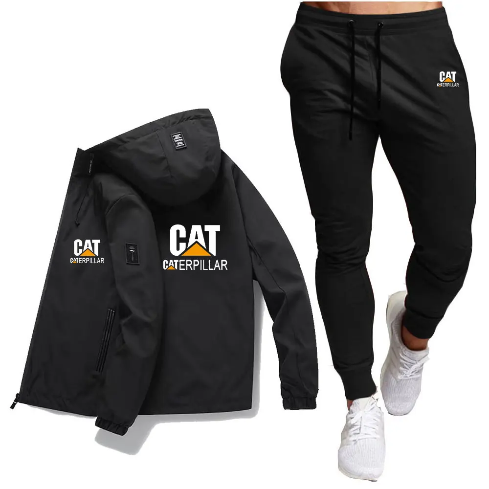 

New original cross-border hooded jacket set for sports and fitness, European and American casual fashion, zipper cardigan jacket