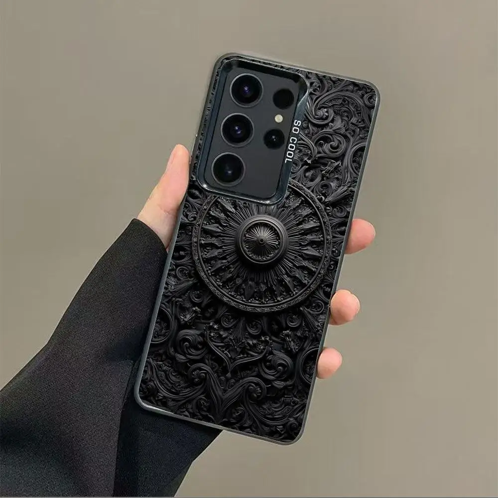 

Textured design mobile phone case is suitable for Samsung S25 24 23 22 21 20 Plus/Ultra/FE anti-fall and shockproof rear cover