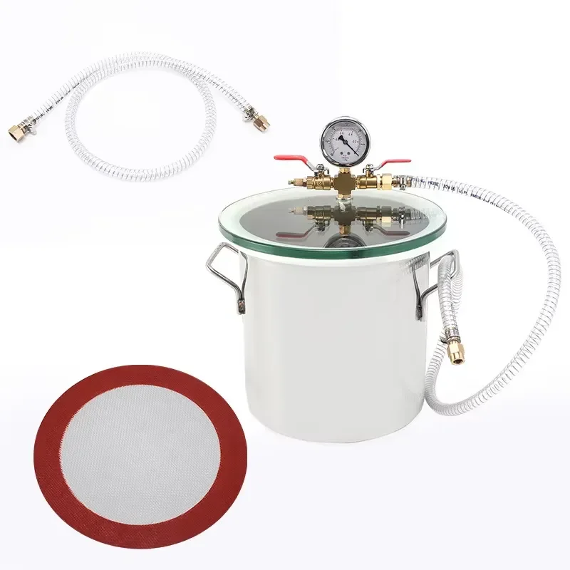 2 Gallon Vacuum Chamber with Pump Degassing Chamber Kit with 3CFM Vacuum Pump