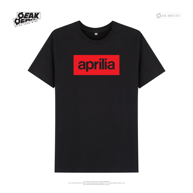 

2025 Aprilia Motorcycle Gpr150 Sports Car Cr150 Flagship Rsv4 Summer Short Sleeve T-shirt Men's High Quality Luxury Brand