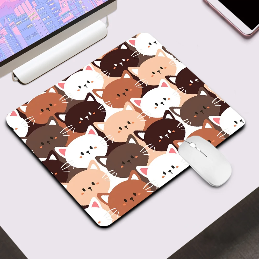 Cute Cartoon Cats Small Gaming Mouse Pad Computer Office Mousepad Keyboard Pad Desk Mat PC Gamer Mouse Mat XXL Laptop Mausepad