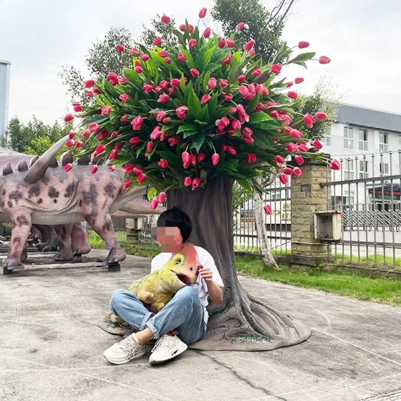 High simulation animation tree model for home decoration airport daycare kindergarten school