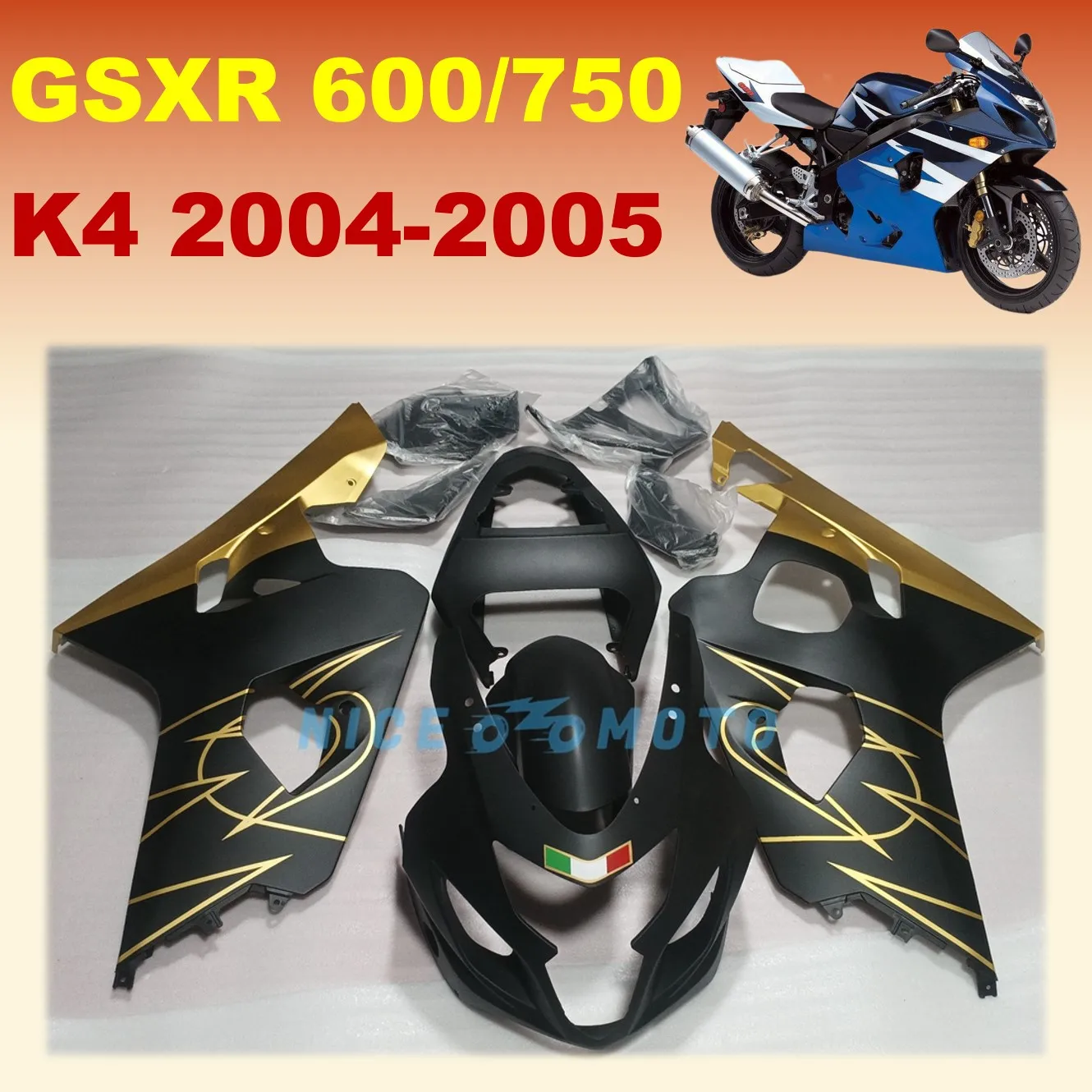 Black Yellow Motorc…