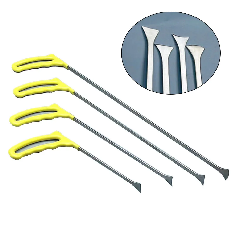 Crowbar Bar Push Rod Hooks 21cm/31cm/41cm/51cm Car Paintless Dent Repair Tools Flat Chisel Pry Bar For Gaps Craters Hail Pits