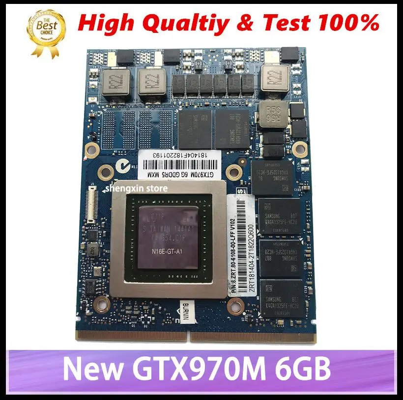 

For MSI GT60 GT70 GT780DX GTX 970M GTX970M MS-1W0H1 N16E-GT-A1 Ver 1.0 DDR5 VGA Video Display Card 100% WORK