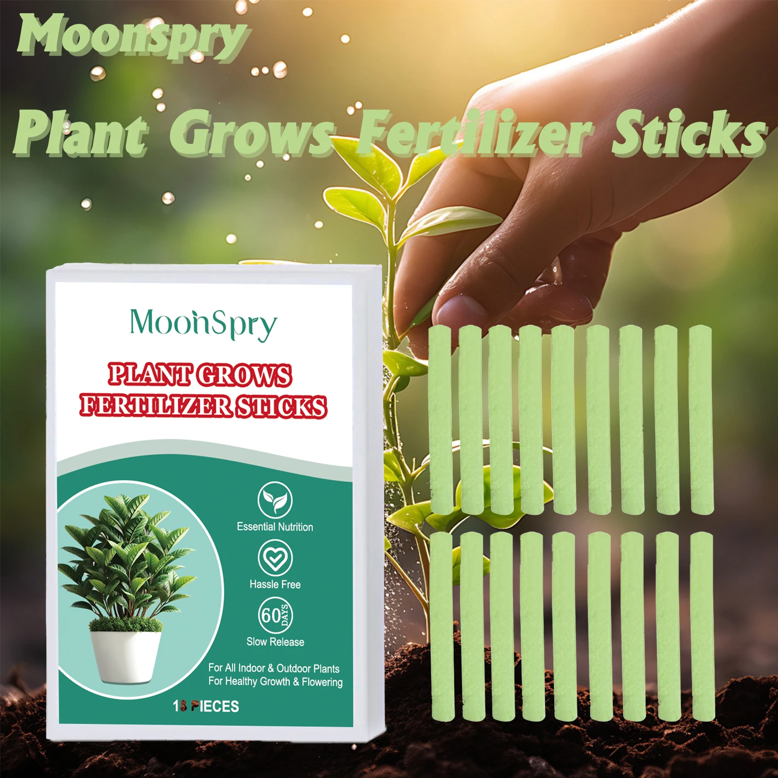 

Plant Growth Fertilizer Stick Promote Plants Healthy Development High Yield Improve Soil Structure Slow-Release Plant Fertilizer