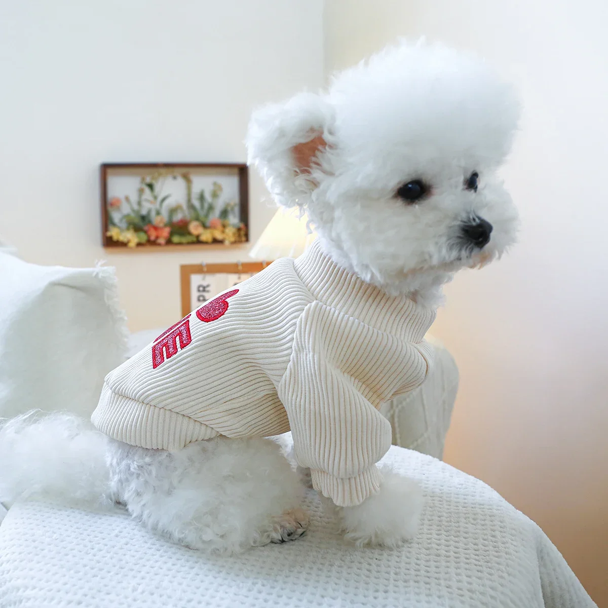 قلوب جولة الرقبة ملابس الكلب الكلب زي جرو ملابس الحيوانات الأليفة ملابس الكلاب للكلاب الصغيرة