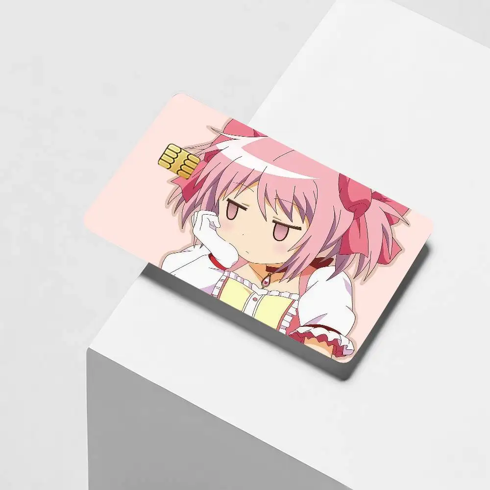 Anime P-Puella M-Magi Madoka Magica Credit Card Decorative Card Stickers Suitable For Bank Cards Metro Transit Anti-scratch Gift