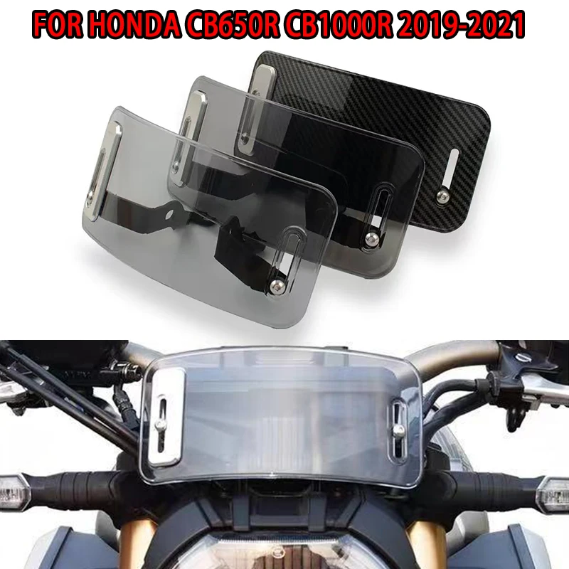 

For Honda CB650R CB1000R CB 650R 1000R 2019 2020 2021 Motorcycle Accessori Windshield Windscreen Visor Wind Screen Deflector Kit