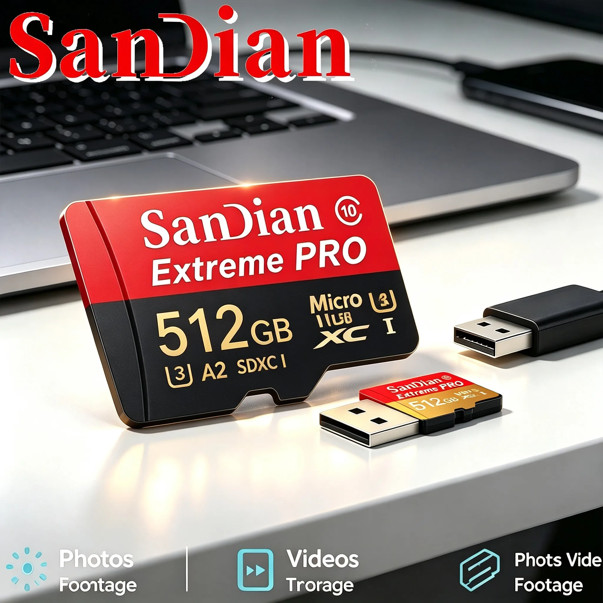Reliable Micro TF SD Card 32GB Memory Card 128GB SD Cards 64GB TF Cards V60 4K for GoPro/Desktop/Router/MP3 Player/Recorder