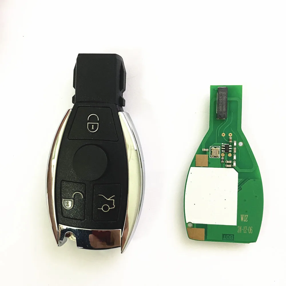 3/4 ボタン 433 MHZ 車リモートキーメルセデスベンツ W203 W204 W205 W210 W211 W212 W221 W222 A B C E S クラス BGA および NEC