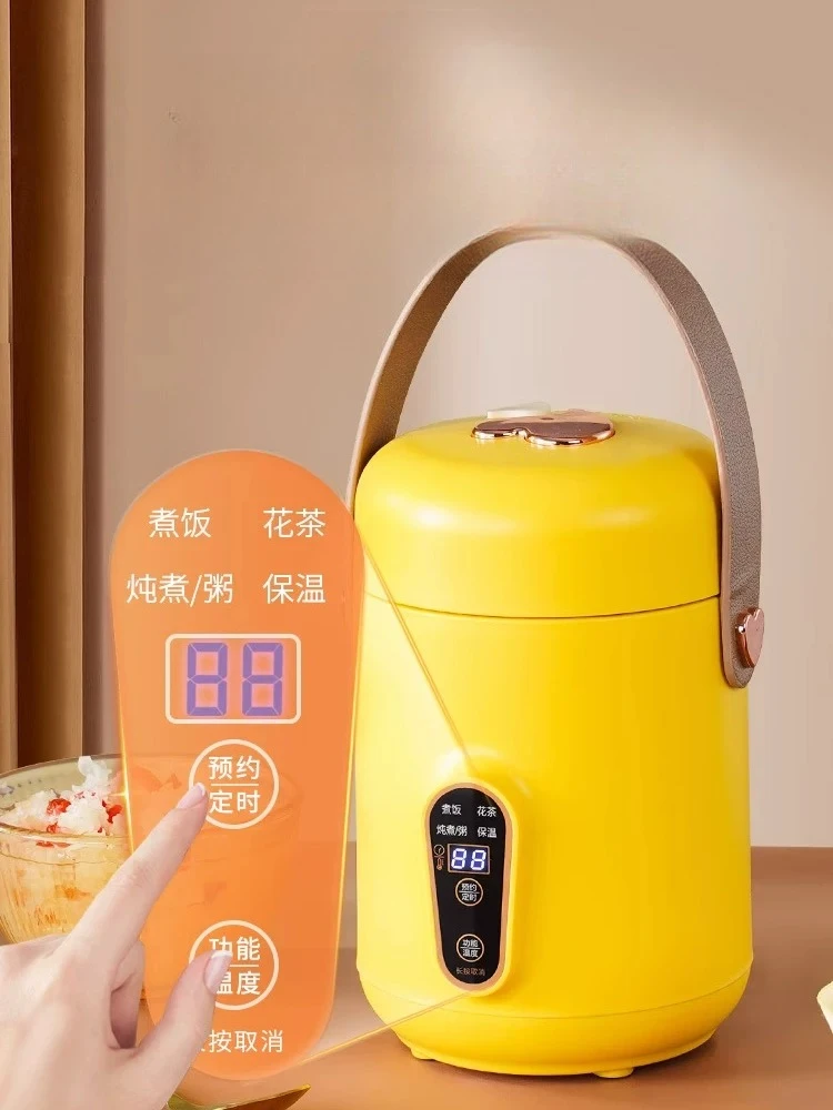 110V Mini Electric Pressure Cooker, Small Household, Office Rice Cooker, Integrated Multi-function 1-2 People