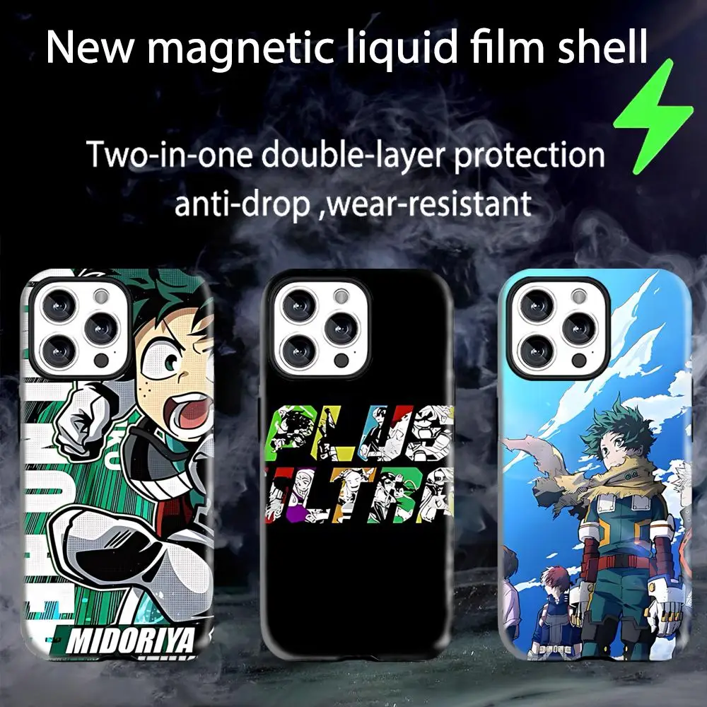 Популярный чехол для телефона «My Hero Academia Anime», магнитный глянцевый корпус 2 в 1, для iPhone 17 16 e 15 14 13 12 11 Pro Max Plus mini XS Популярный чехол для телефона «My Hero Academia Anime», магнитный глянцевый корпус 2 в 1, для iPhone 17 16 e 15 14 13 12 11 Pro Max Plus mini XS