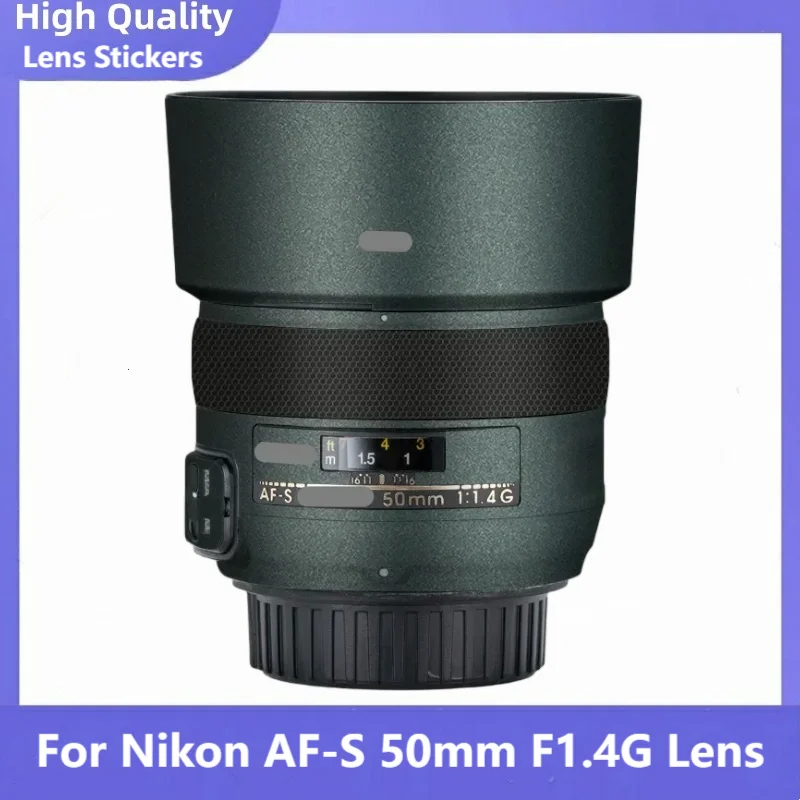 Pegatinas creativas para Nikkor AF-S 50mm f/1,4G pegatina de lente 50F1.4 Protector de piel de lente para Nikon AF-S 50 1,4 cubierta envolvente