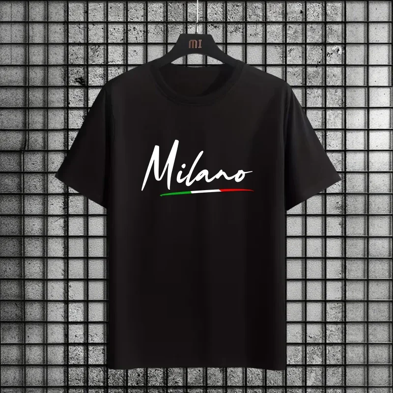 2025, Herren-T-Shirt aus Premium-Baumwolle, atmungsaktiv, Rundhalsausschnitt, kurze Ärmel, einfarbig, Basic-T-Shirt, lässiger Stil, Sommer-Komfort, cooles Oberteil