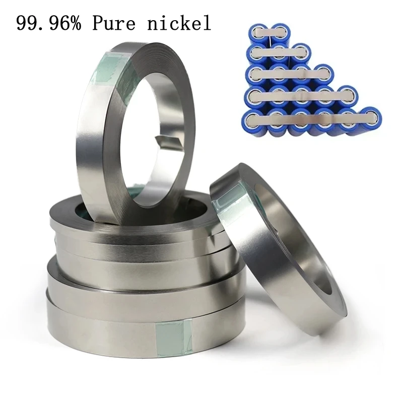 

5 м/рулон, полоски из чистого никеля, 99,96% никелевый ремень 18650 21700 26650, литий-ионный аккумулятор, точечная сварка, литиевый аккумулятор, сварочный лист