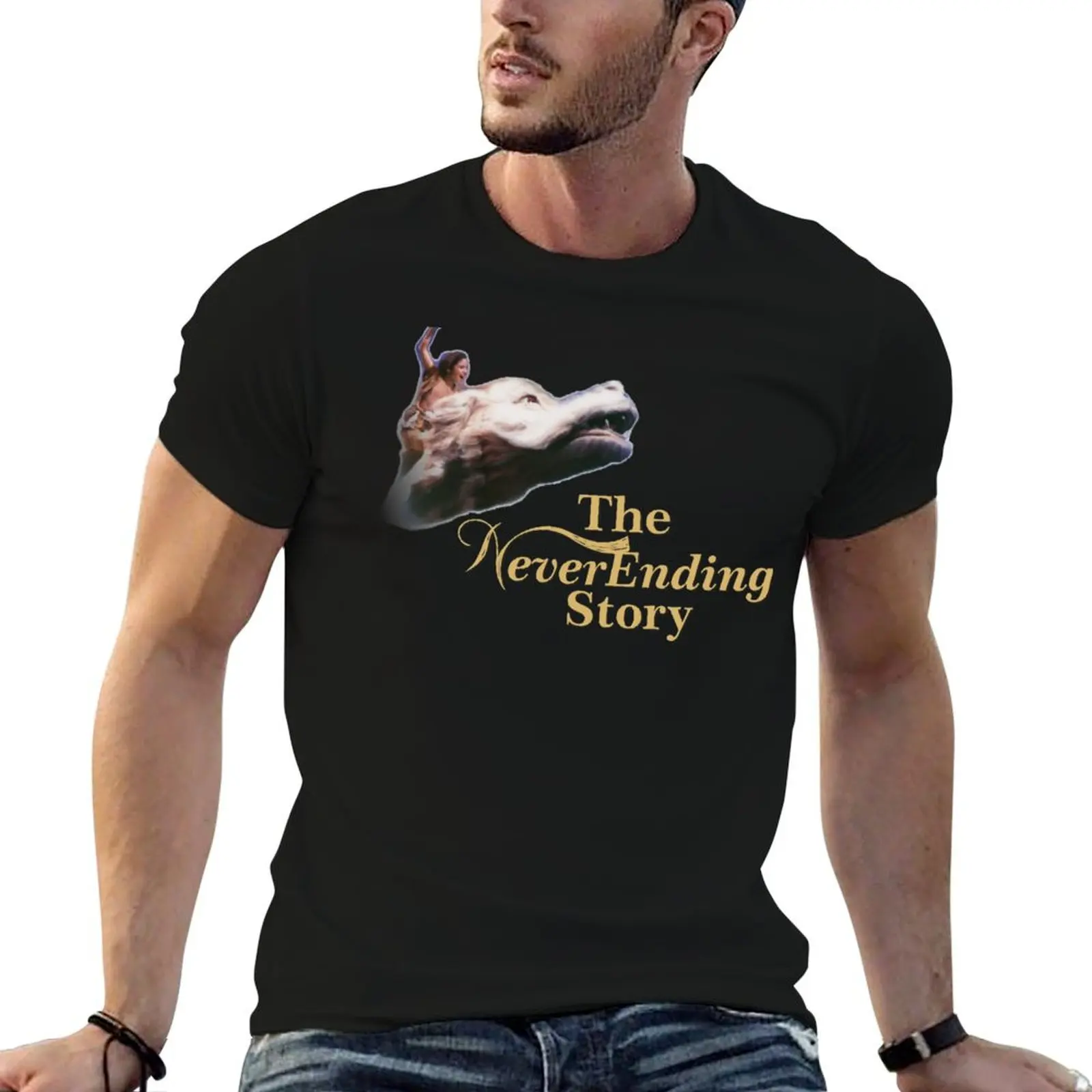 NeverEnding Story T-Shirt Modern Print Casual T-Shirt