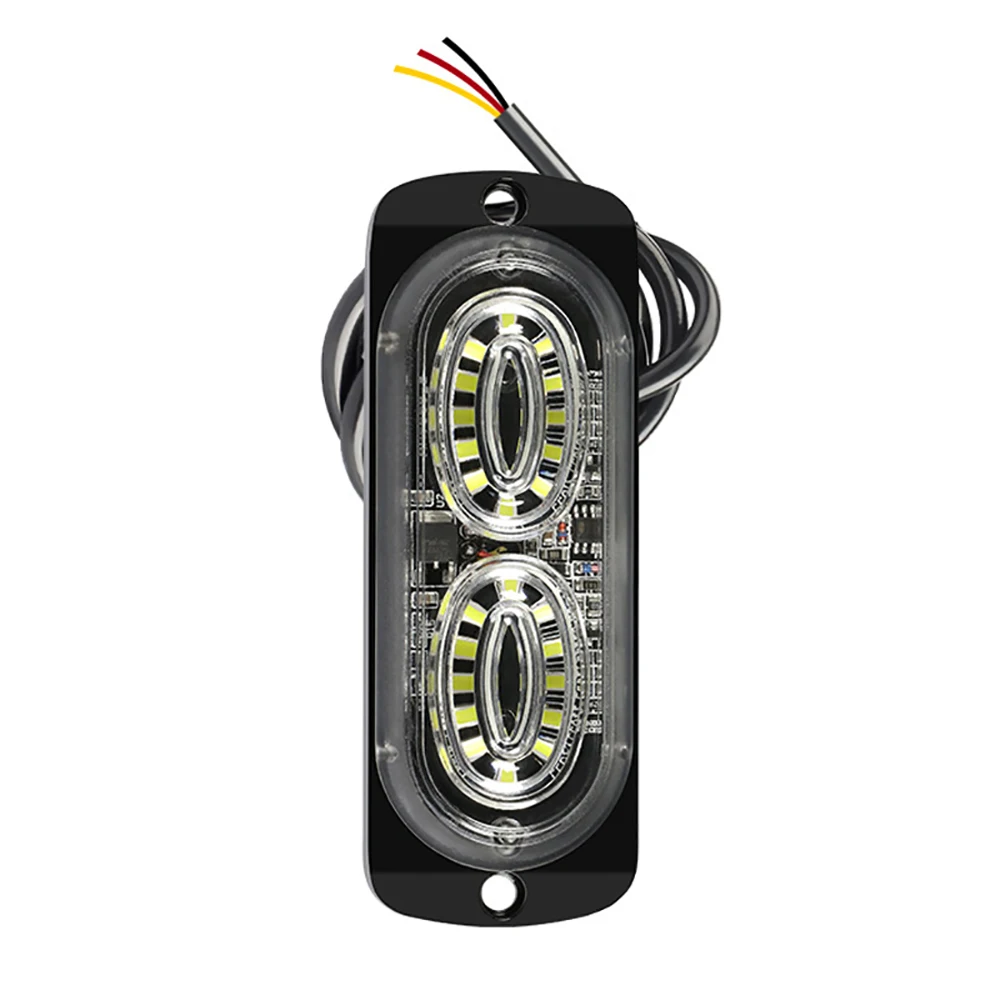 1 pc LED Car Strobe Warning Light Aluminium Suitable For cars SUV pickup trucks motorbikes vans trailers caravans