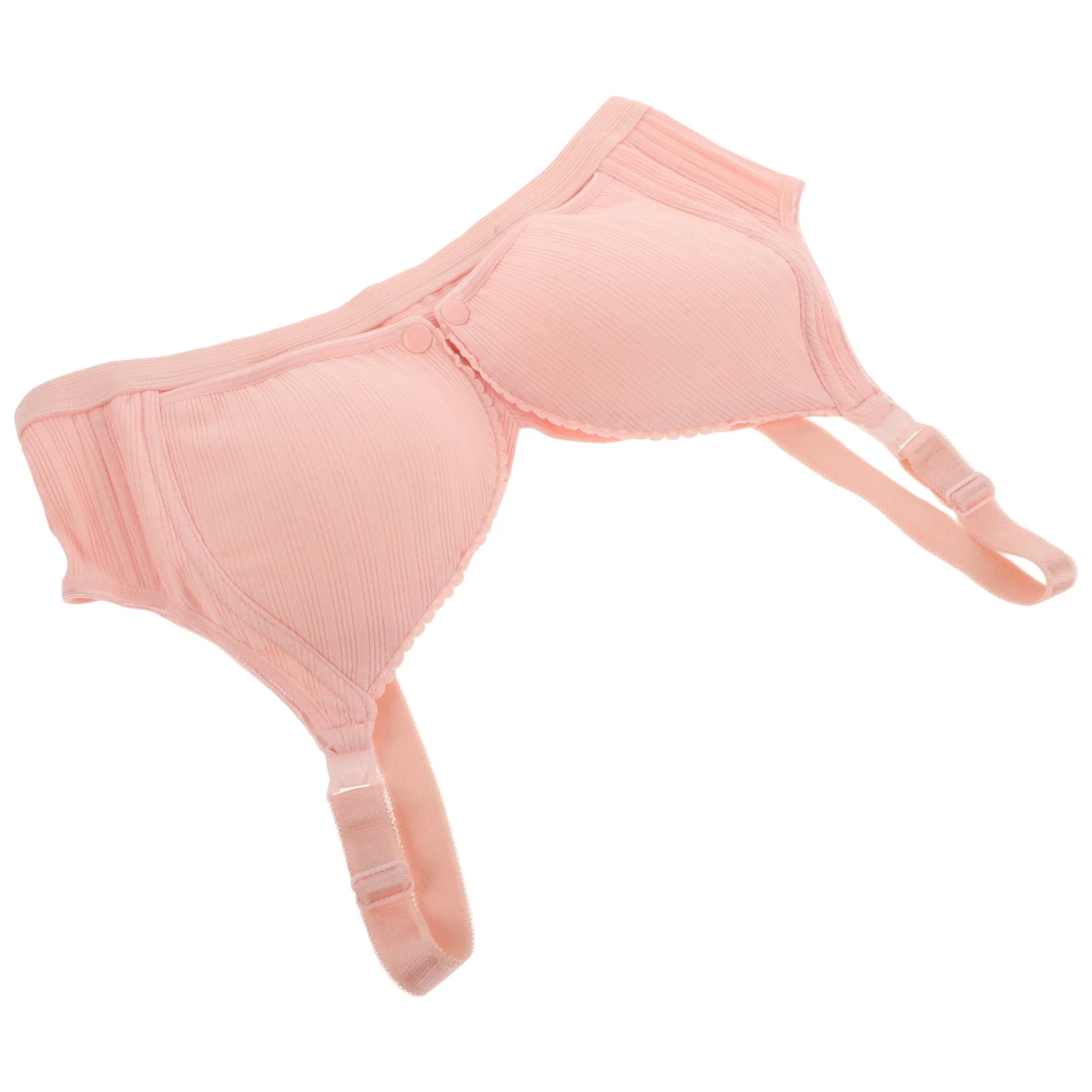 

Nursing Bra Pink 38 85 Wireless Seamless Double Clip No Underwire Breathable Maternity Bra Breastfeeding Tank Top Pregnancy