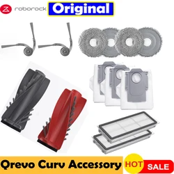 Accessorio originale Roborock qrevo curv Spazzola principale/laterale Mop Panno Filtro Hepa Sacchetto per la polvere Parti di ricambio Robot Aspirapolvere