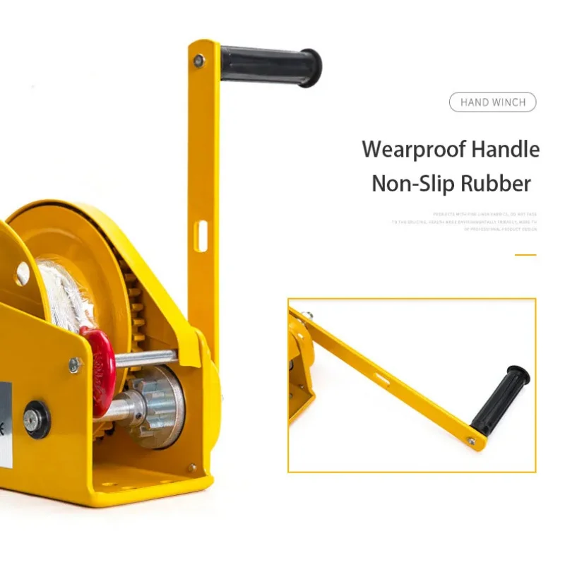 Baot 1200Lbs Brake Two Way Self Locking Cable Hand Winch