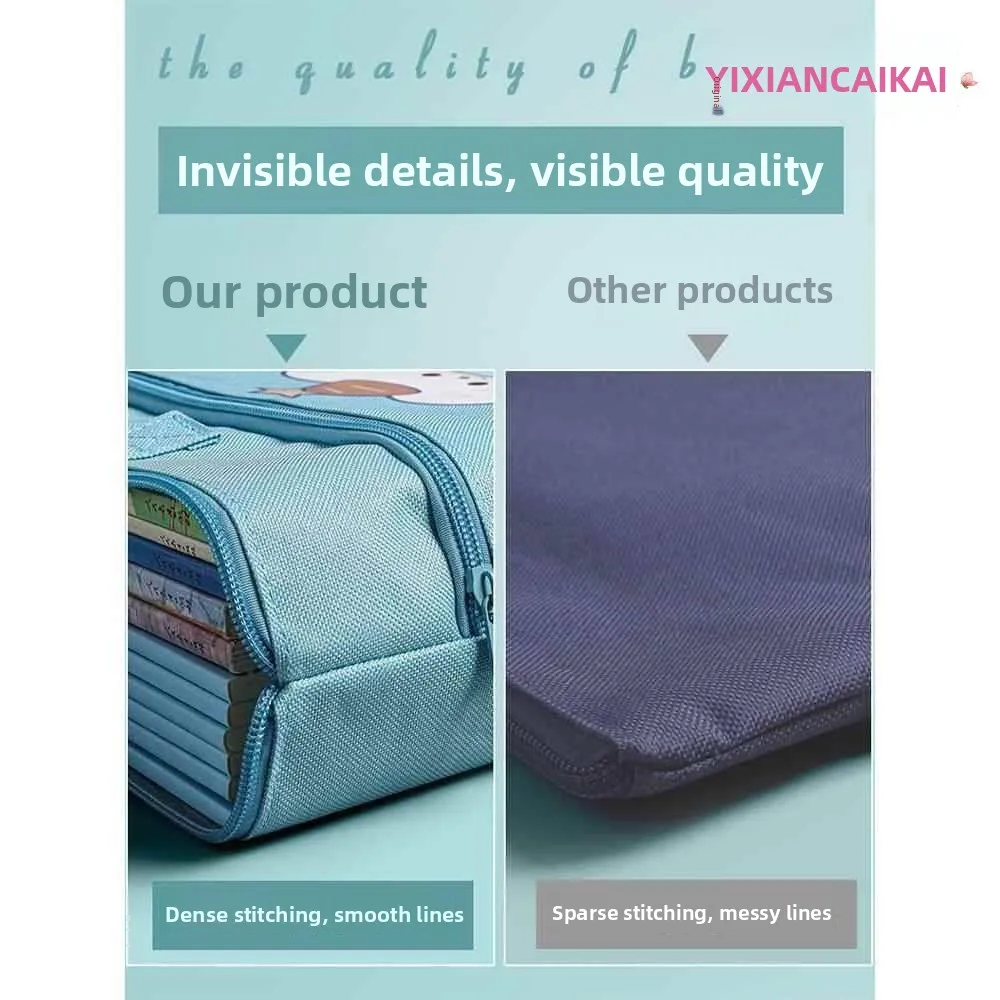 Large Waterproof Wear-Resistant Children's Raincoat Storage Bag Nursery Clothing Organizer Handheld Bag Primary School Students