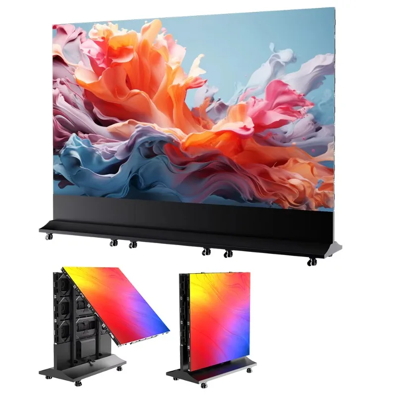 Indoor P3.91 Foldable LED Poster Panel High Definition Video Wall For Shopping Mall Church Stage Event Advertising RentalDisplay