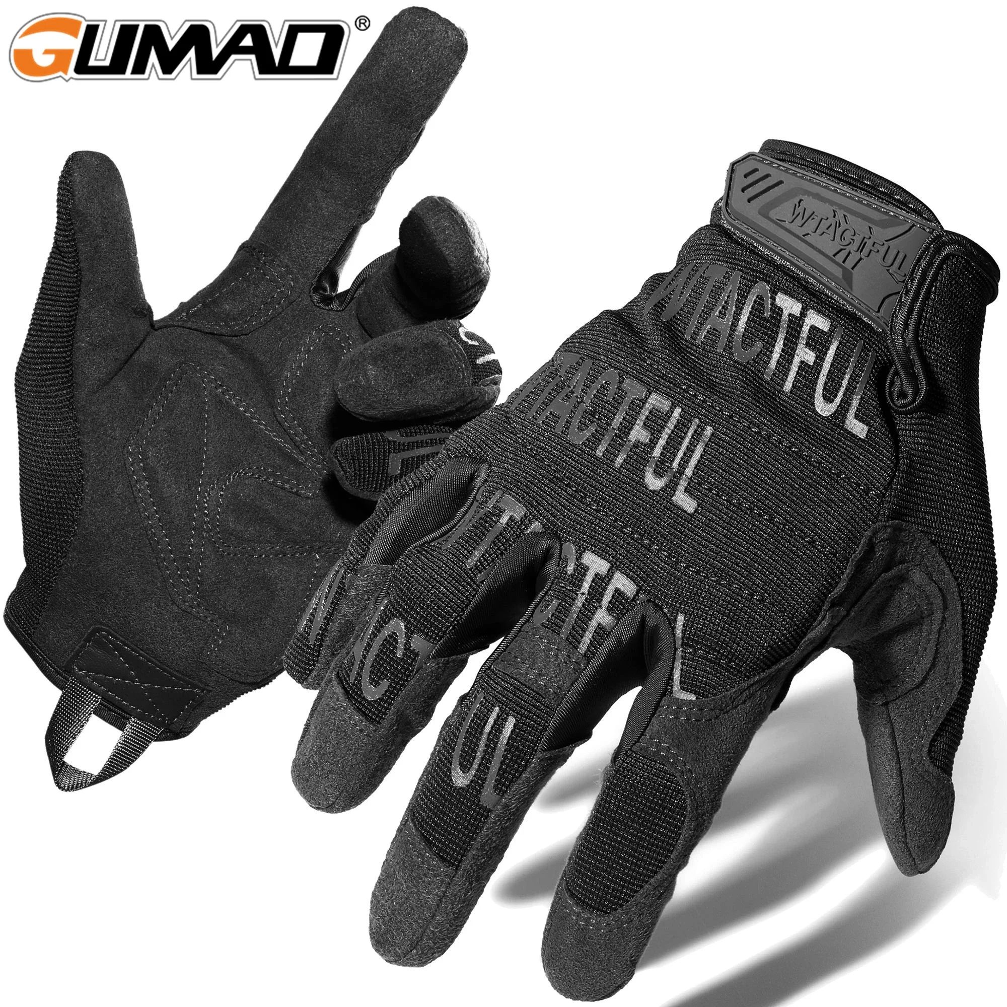 Men Tactical Gloves Shockproof Camo Airsoft Full Finger Glove Military Hiking Mittens Bike Cycling Shooting Bicycle Driving Gym