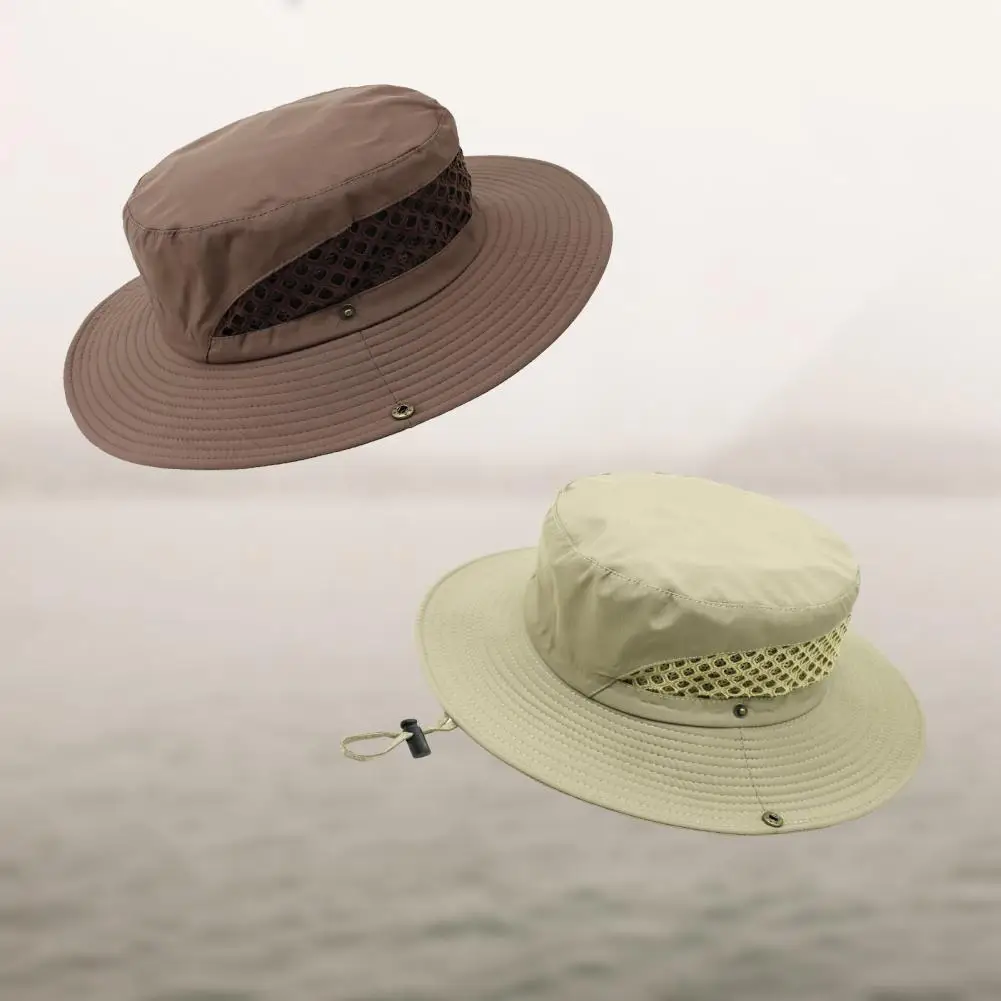 Fishing Hat  Breathable   Fishing Cap Young Teens Wide Brim Safari Hiking Cap