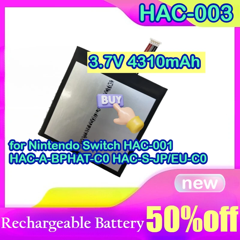 HAC-003 for Nintendo Switch HAC-001 HAC-A-BPHAT-C0 HAC-S-JP/EU-C0 3.7V 4310mAh Battery