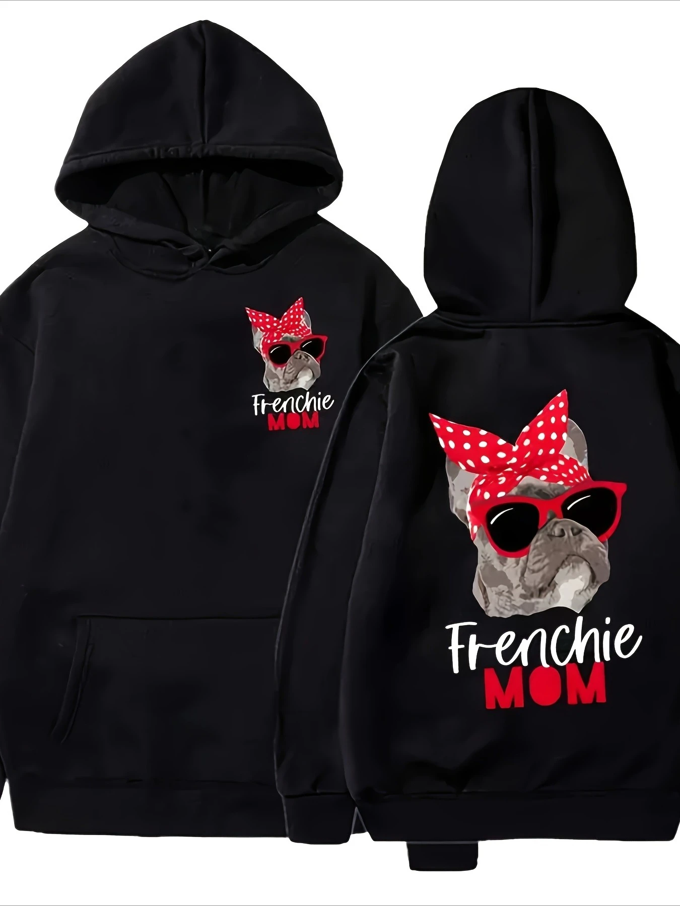 

Толстовки с рисунком французского бульдога, мужские и женские толстовки с длинными рукавами, пуловеры с принтом Frenchie Mom, уличная одежда