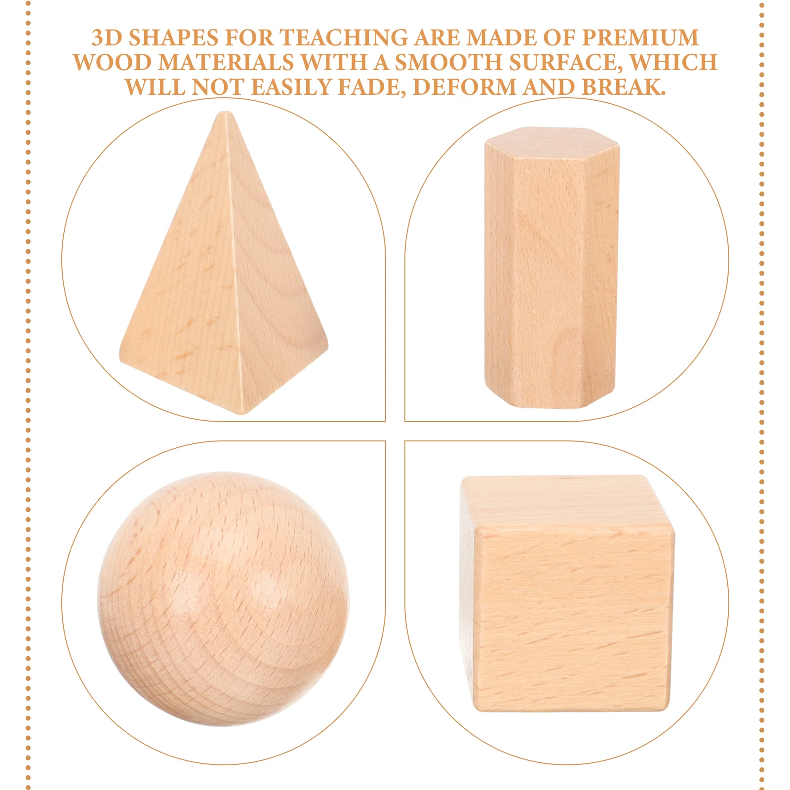 12 Stuks Geometrie Model Kleuterschool Wiskunde Spelletjes 3d Vormen voor Kinderen Speelgoed Houten Geometrische Voorschoolse Manipulatives Primaire Kind