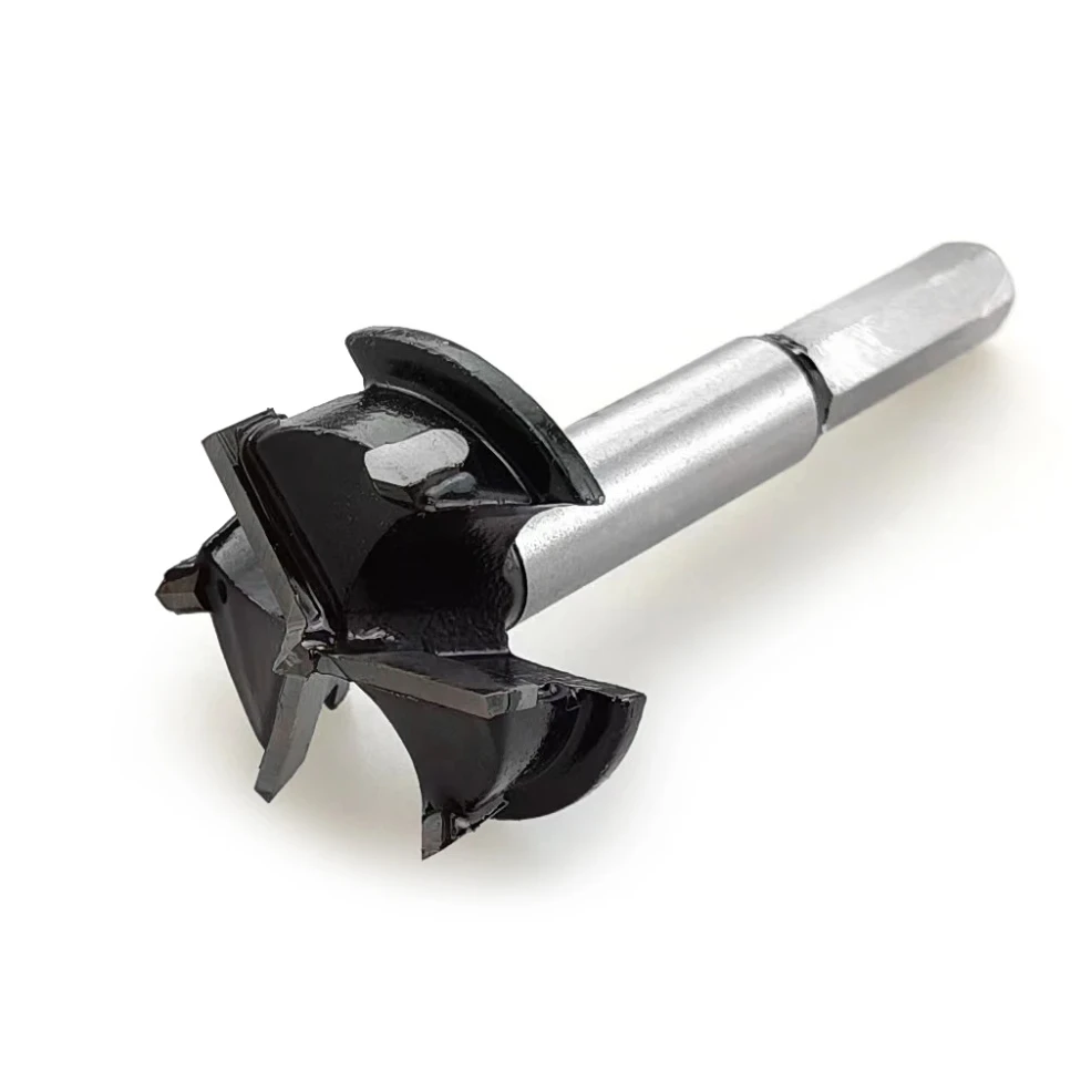 1Pc 35mm 3 Flute Carbide Tip Forstner Drill Bit Wood Auger Cutter Woodworking Hole Saw For Power Tools Hole Cutter