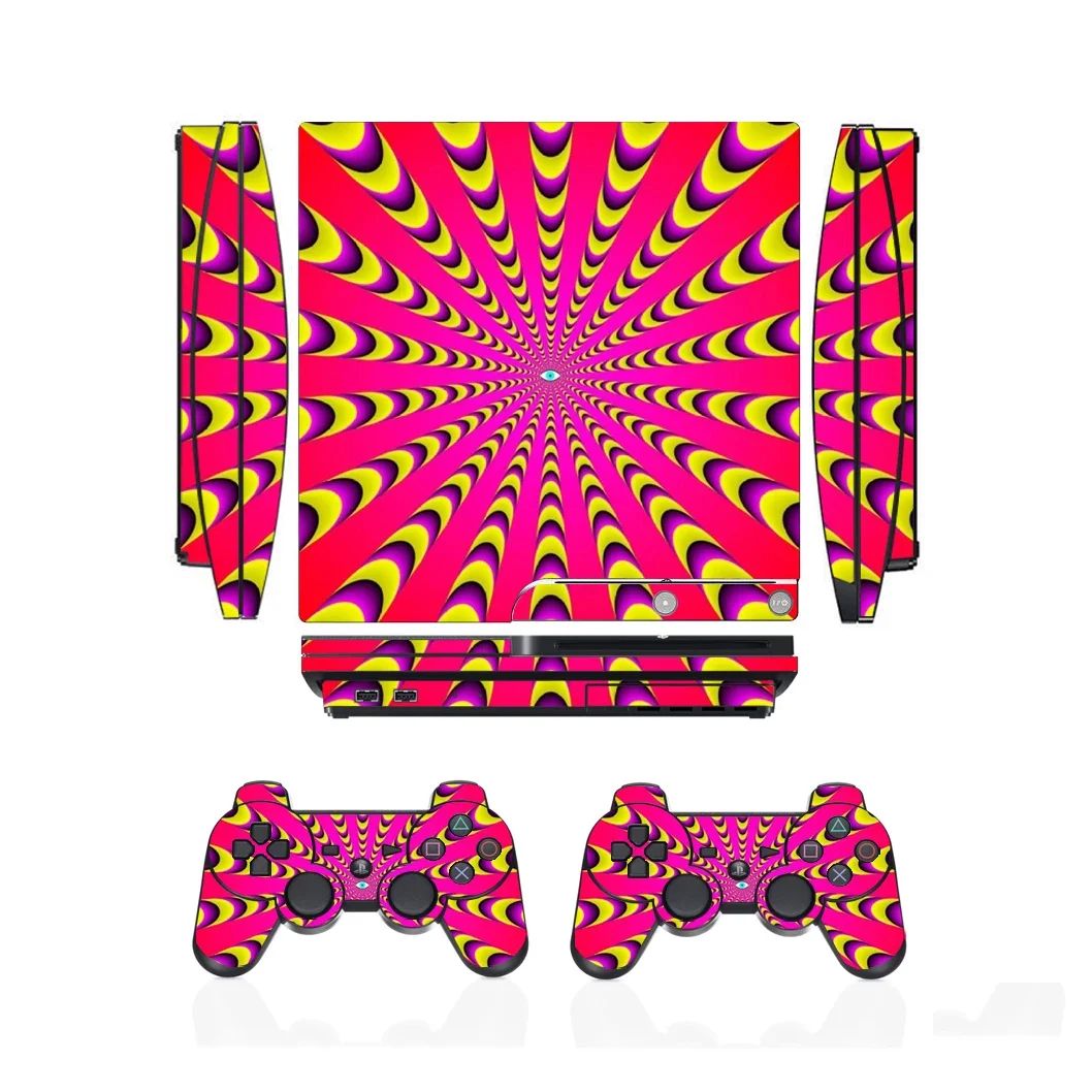 3005 Vinyl Skin Sticker Protector for Sony PS3 Slim PlayStation 3 Slim and 2 controller skins Stickers