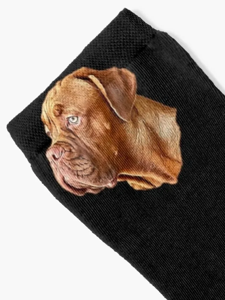 Dogue de bordeaux French Mastiff Dog Socks Run valentine gift ideas fashionable Women's Socks Men's