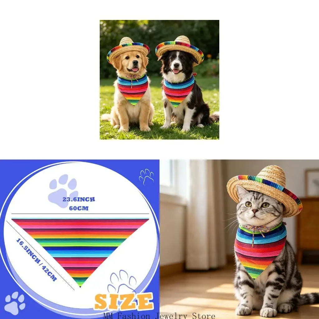 Happy Themed Animal Hat And Shawl Set Soft Fabric Breathable Construction For Photos D0UB