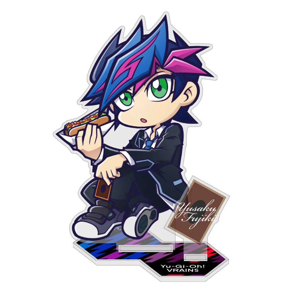 Anime Fans Gifts Yu-Gi-Oh!!Tsukumo & Astral Vrains Yusaku Fujiki Double insertion Acrylic Stand Desktop Decor Series About 10cm view 2