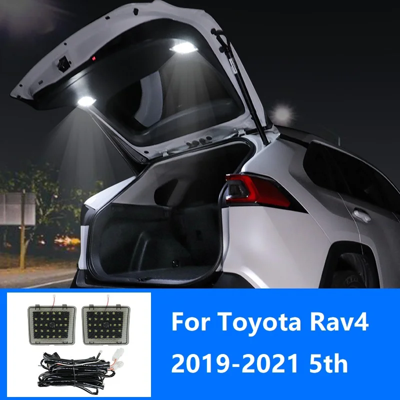 

2Pcs/Set Car Tail Light Trunk Light Tailgate Lamp Suitcase Light For Toyota RAV4 RAV-4 2019-2021 5th With Touch Switch