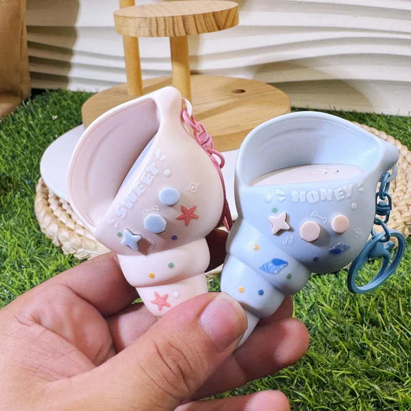 Recording Whistle Simulating Animal Sounds Small Conch Keychain Cute Toy Cartoon Music