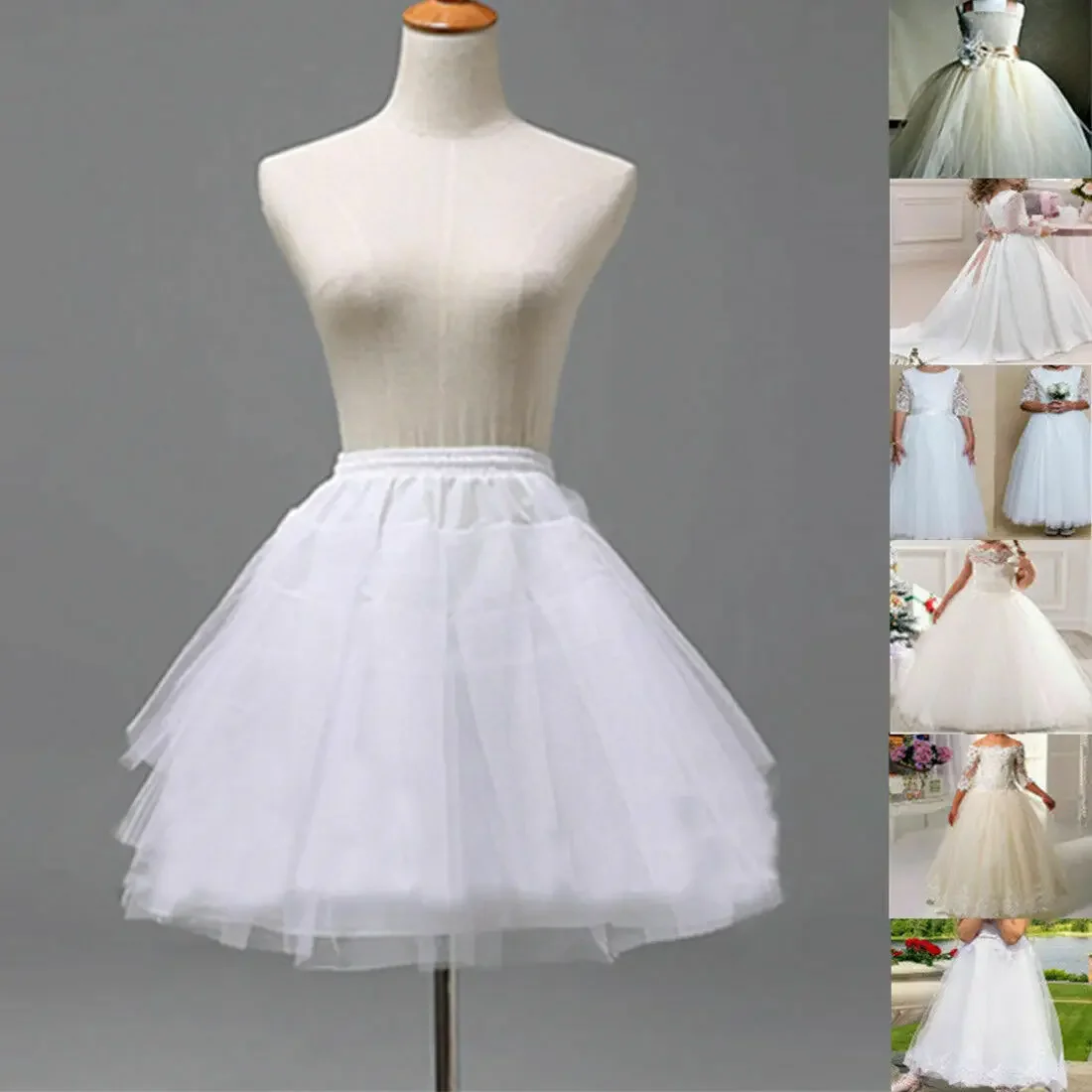 Vestido da menina de flor criança crianças underskirt casamento crinoline petticoat tutu saia