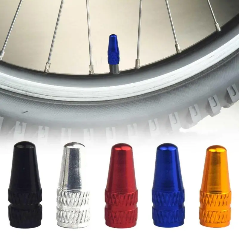 Bike Valve Stem Cover 4pcs Aluminum Alloy Valve Caps French Style Valve Cap Inner Tube Tire Caps Sturdy Multi-use Tire Valve