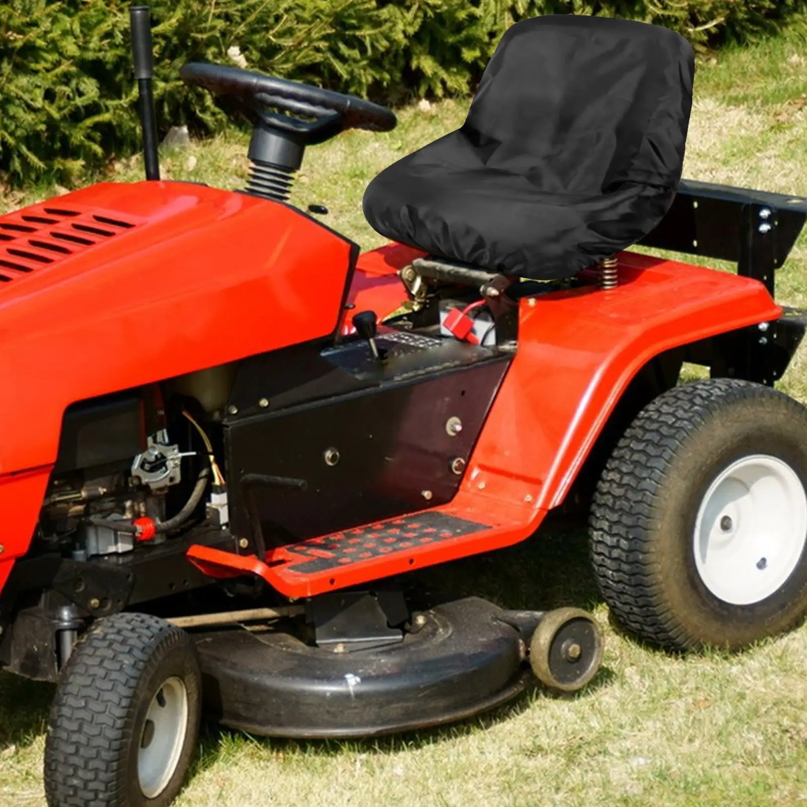 Tractor Seat Cover Rainproof Dustproof Garden Machine Accessories Dustproof Lawn Mower Seat Cover For Outside Garden Yard