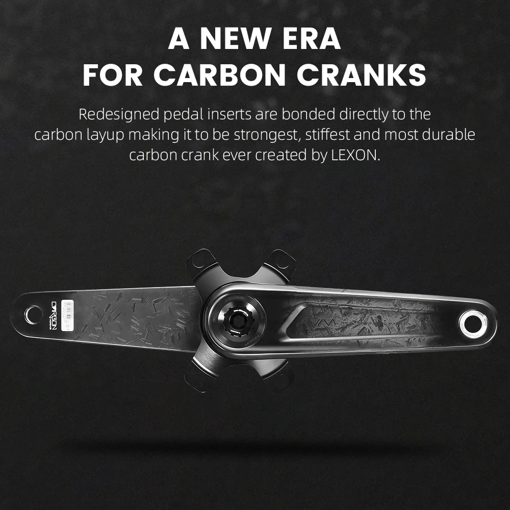 2024 ليكسون XCADEY قوة متر قاعدة الطريق الكربون كرانسيت 29 مللي متر المغزل 162/165/167.5/170/172.5/175 مللي متر خفيفة سلسلة 52-36T