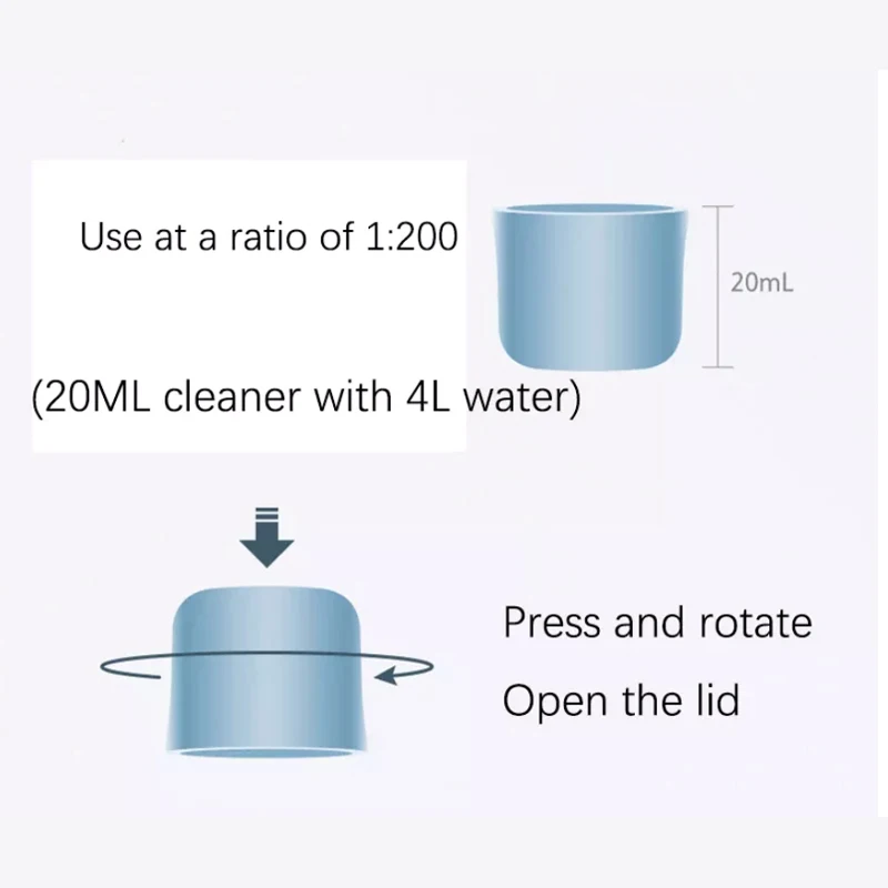 سائل لـ Roborock Q5/Q7/Q8/S7/S8/Qrevo Series Dyad/Flexi أجزاء سلسلة المكنسة الكهربائية ملحقات حل التنظيف 1L