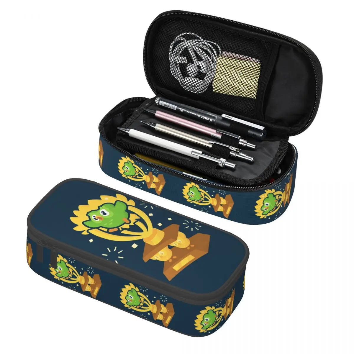 

Custom D-Duolingos School Pencil Case Girl Boy Big Capacity Adorable Cartton Animal Graphic Pencil Bag Pouch Students Stationery