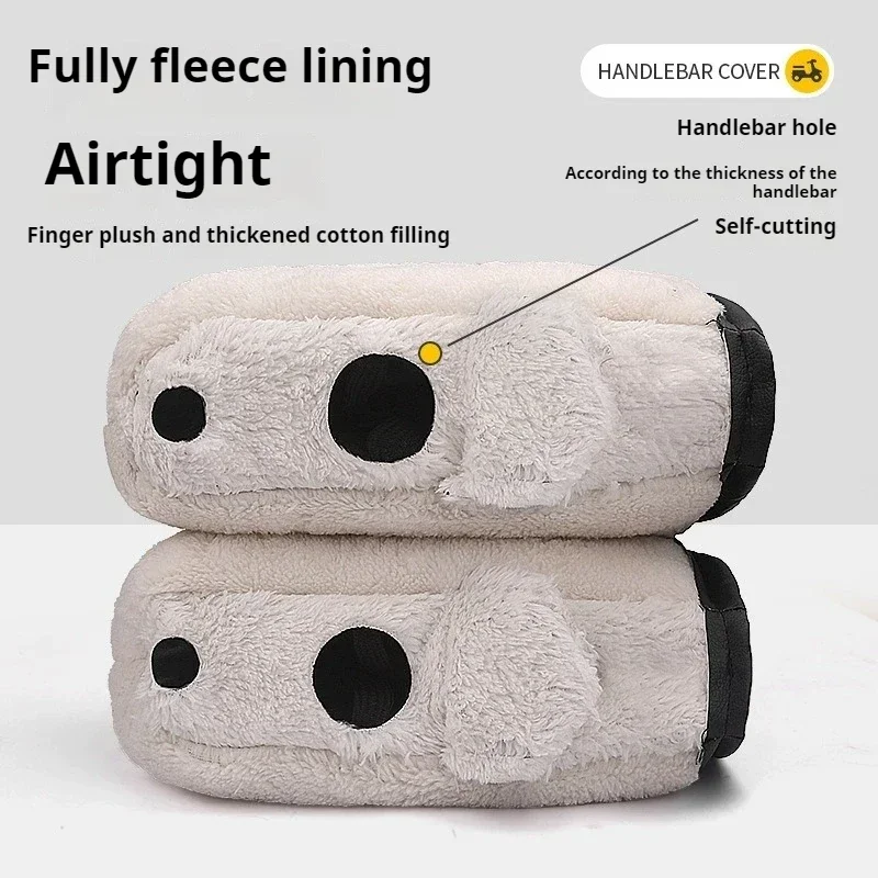 Winter Mitts 1 Pair Motorcycle Handlebar Muffs Warmer Gloves Waterproof Handmuffs Bicycle Handle Cover Hand Covers Warmers