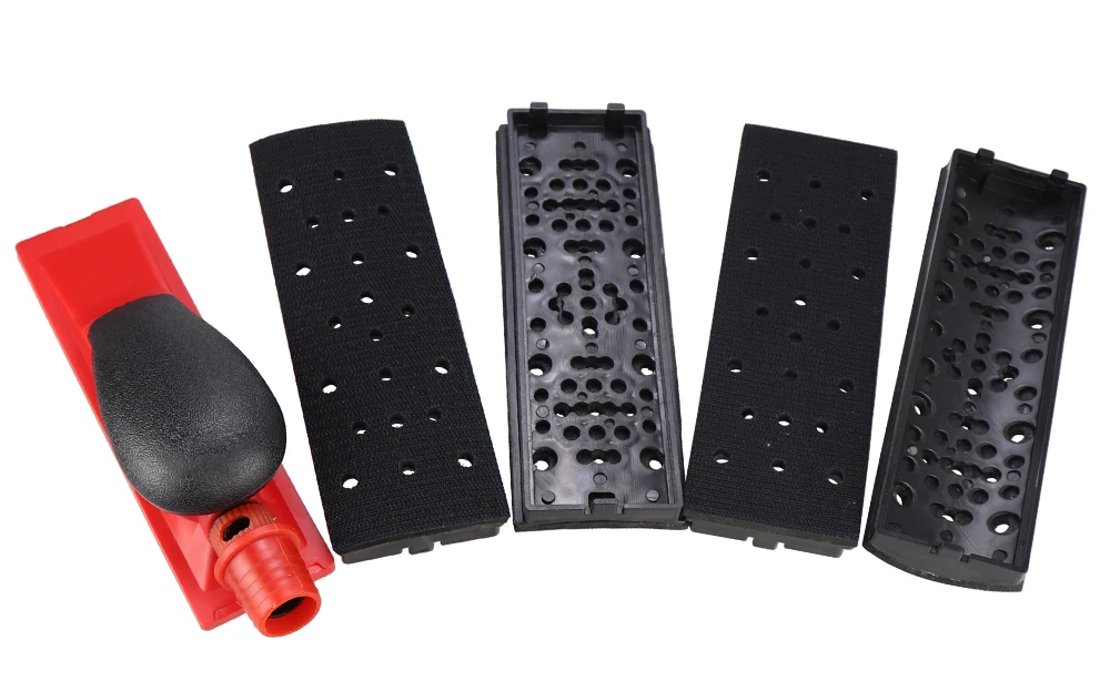 4 in 1 HIFESON 70x198mm Handheld Sanding Block Hand Vacuum Sander 5pcs set Polishing Abrasive Block Manual Grinding Tools