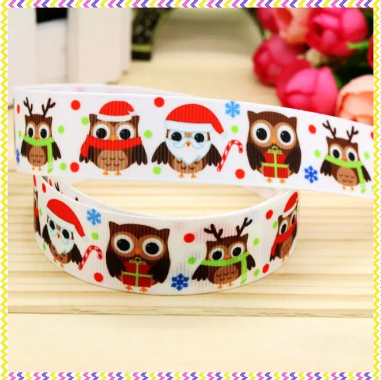 DHK 50yards Christmas Plaid Grid Check Printed Grosgrain Ribbon Accessories Headwear Decoration Collar DIY Sewing Craft S2424